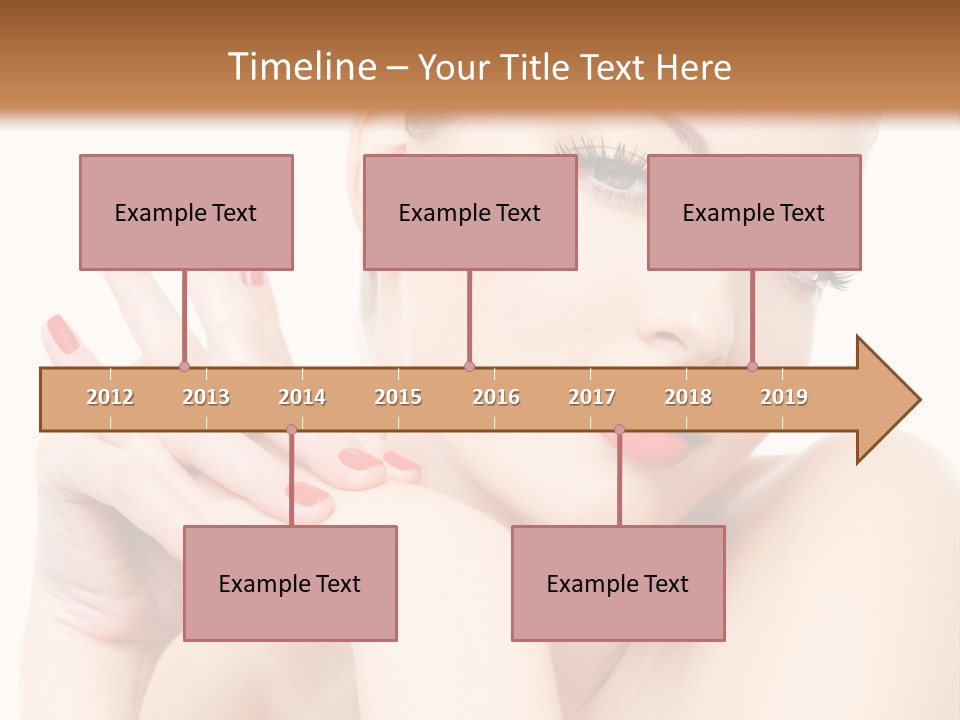 Fingernail Eyelash Elegance PowerPoint Template