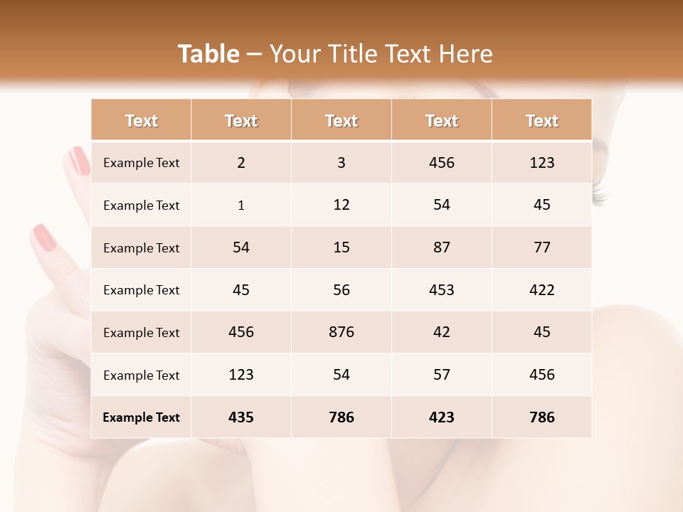 Fingernail Eyelash Elegance PowerPoint Template