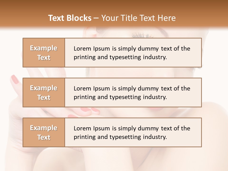 Fingernail Eyelash Elegance PowerPoint Template