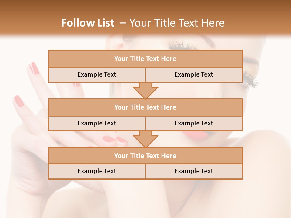 Fingernail Eyelash Elegance PowerPoint Template