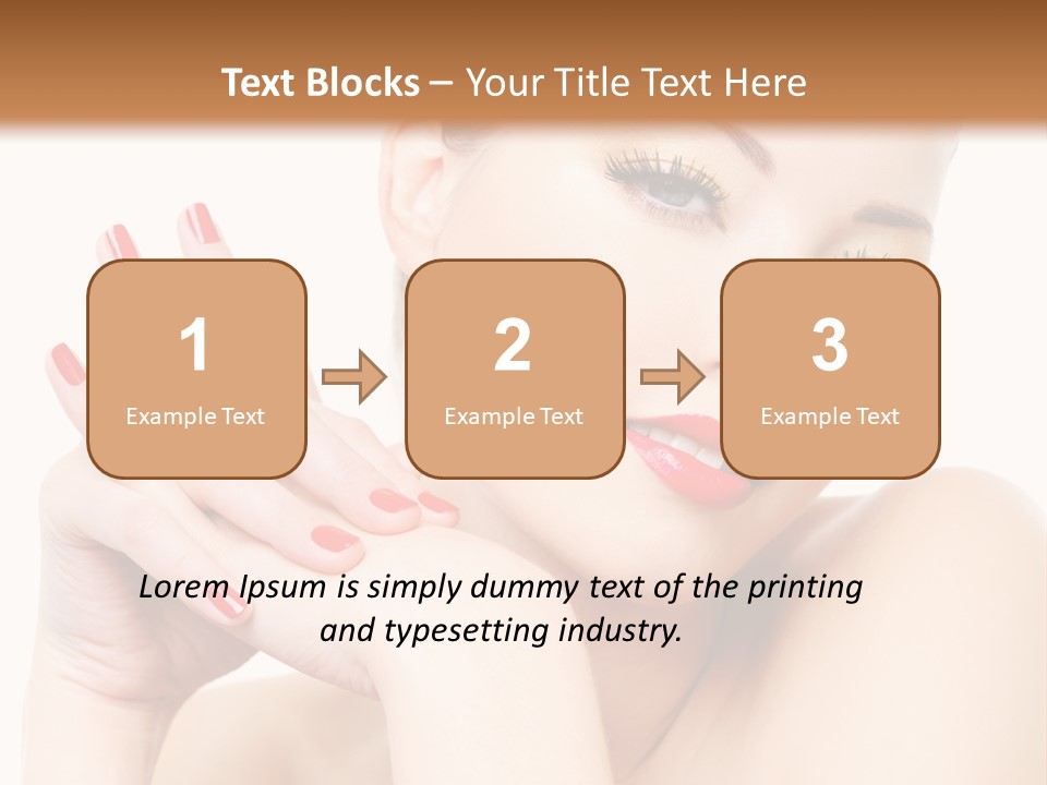 Fingernail Eyelash Elegance PowerPoint Template