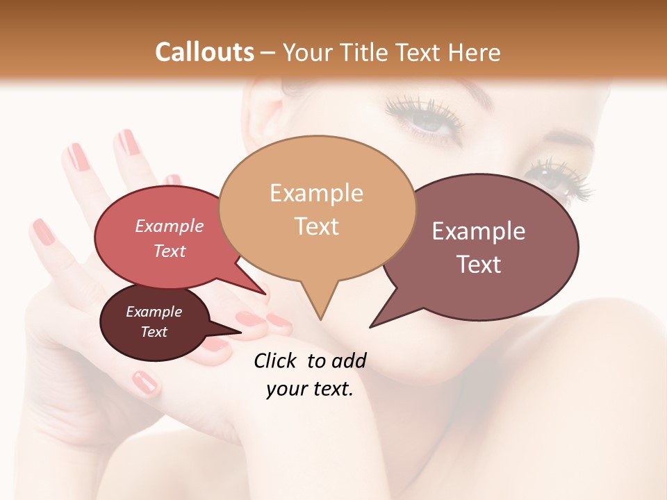 Fingernail Eyelash Elegance PowerPoint Template