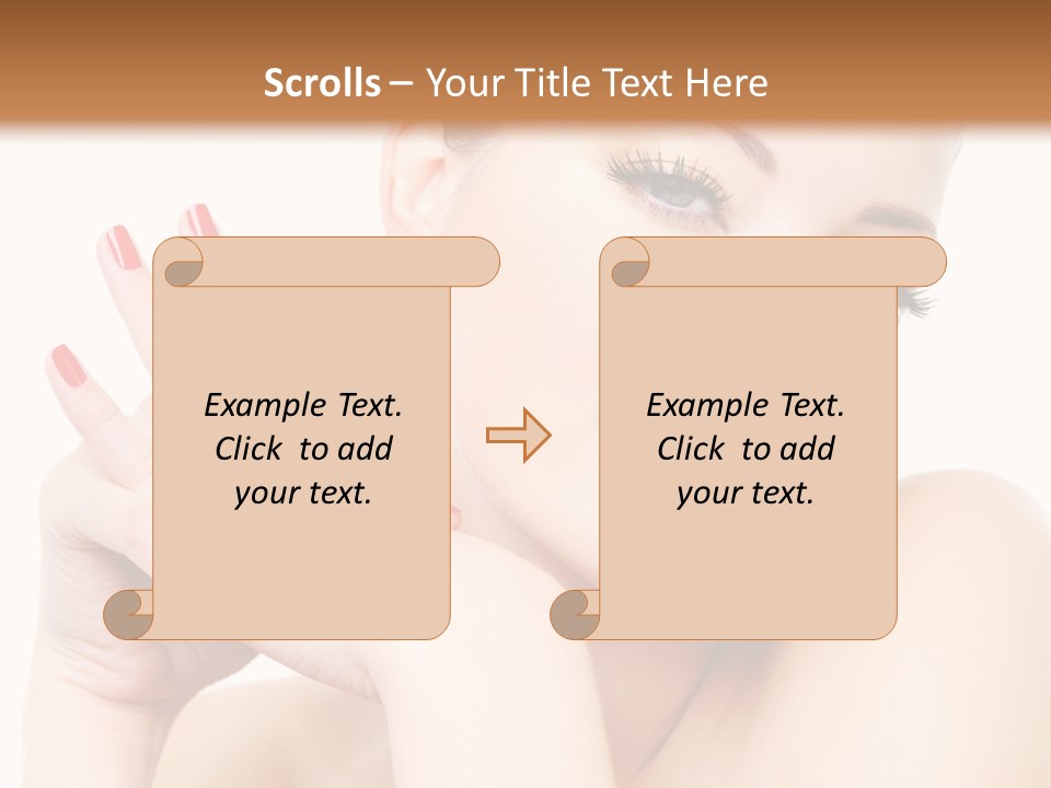 Fingernail Eyelash Elegance PowerPoint Template