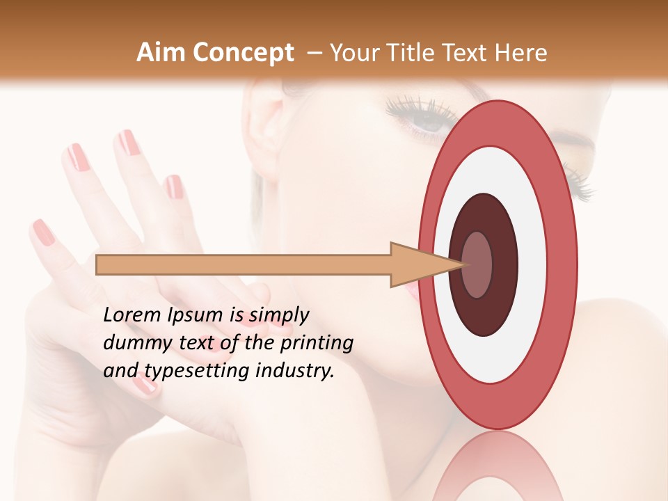 Fingernail Eyelash Elegance PowerPoint Template
