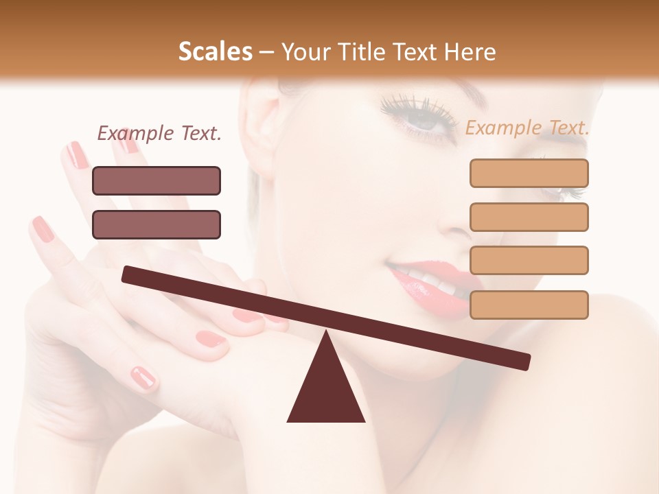 Fingernail Eyelash Elegance PowerPoint Template