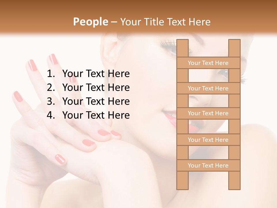 Fingernail Eyelash Elegance PowerPoint Template