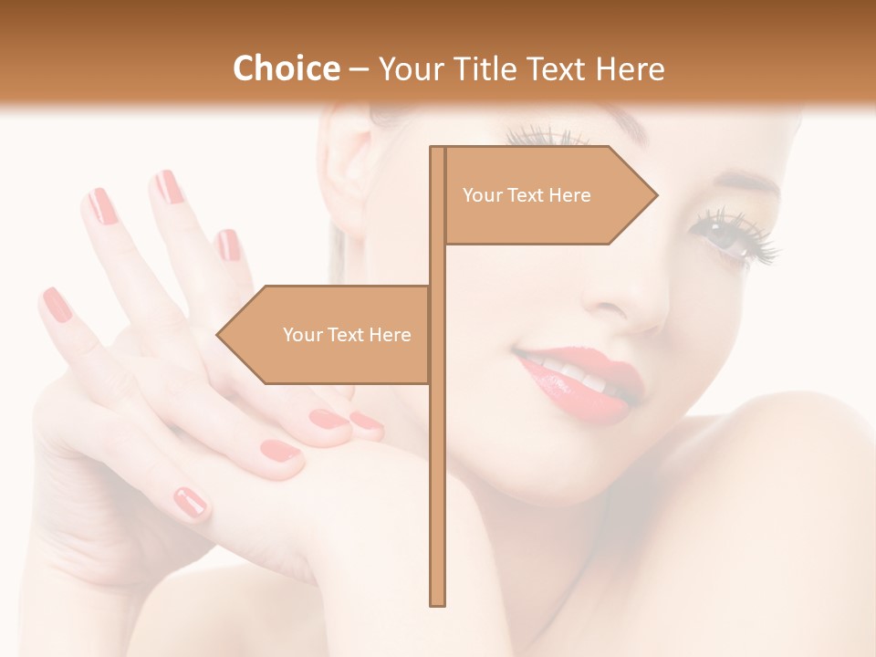 Fingernail Eyelash Elegance PowerPoint Template