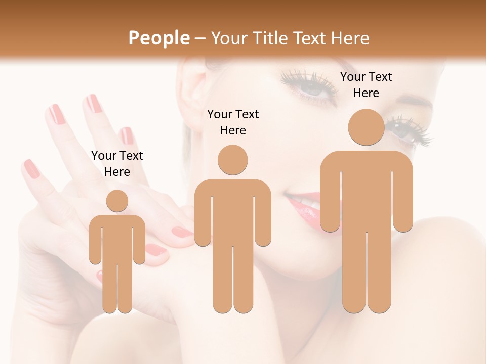 Fingernail Eyelash Elegance PowerPoint Template