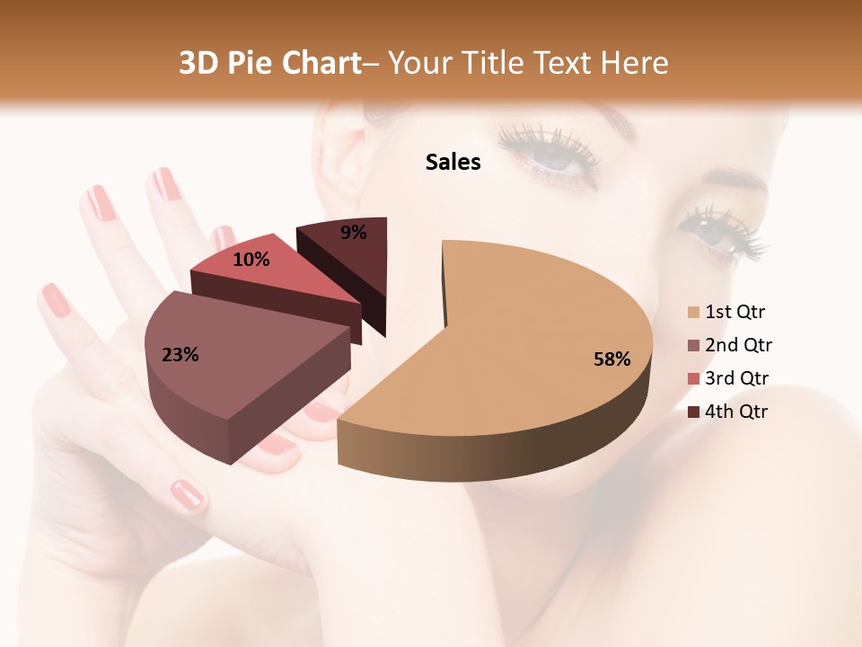Fingernail Eyelash Elegance PowerPoint Template