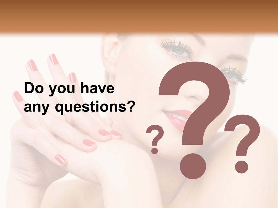 Fingernail Eyelash Elegance PowerPoint Template