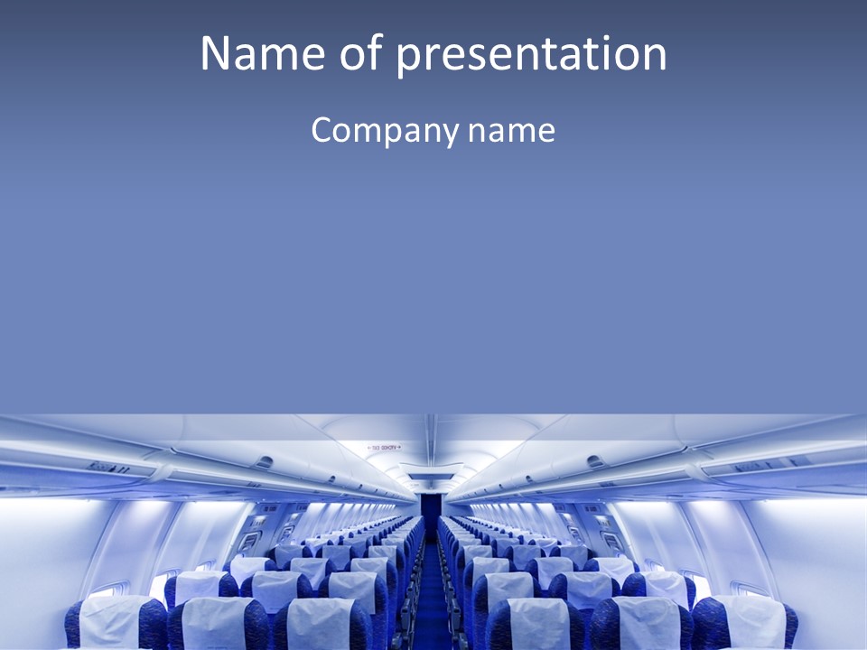 Inside Flight Seat PowerPoint Template