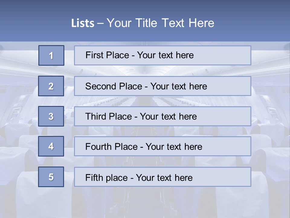 Inside Flight Seat PowerPoint Template