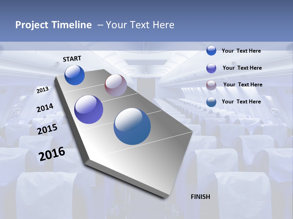 Inside Flight Seat PowerPoint Template