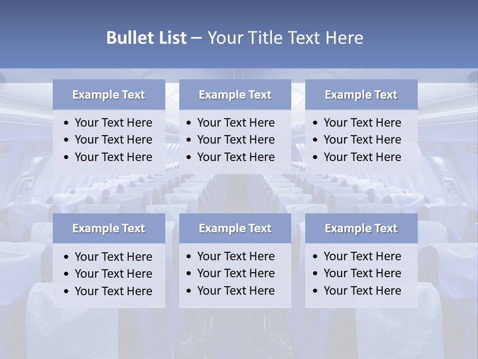 Inside Flight Seat PowerPoint Template