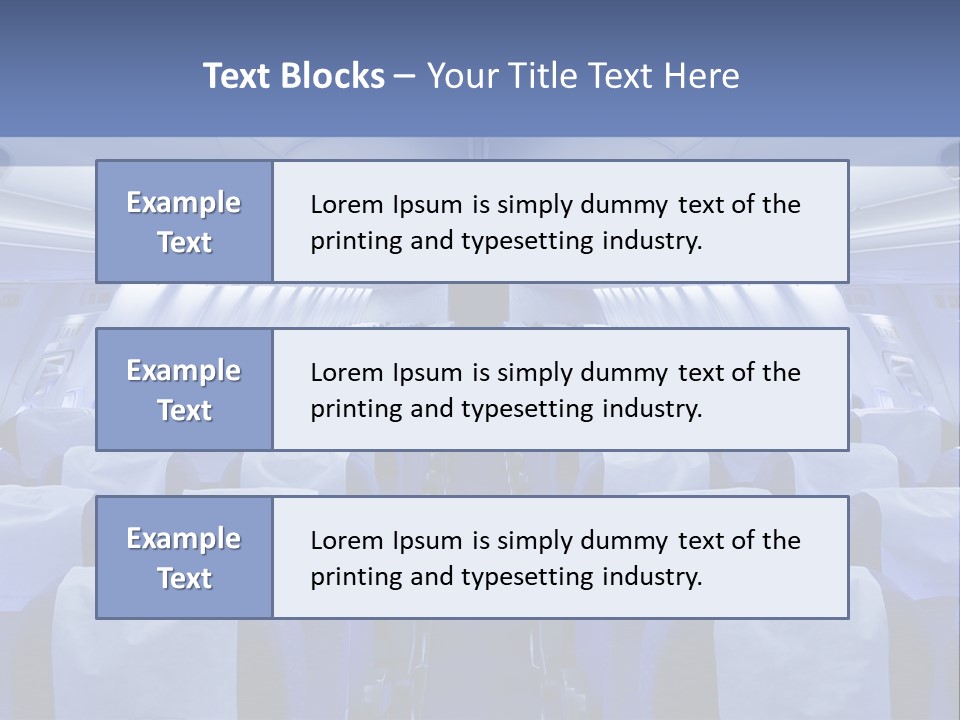 Inside Flight Seat PowerPoint Template