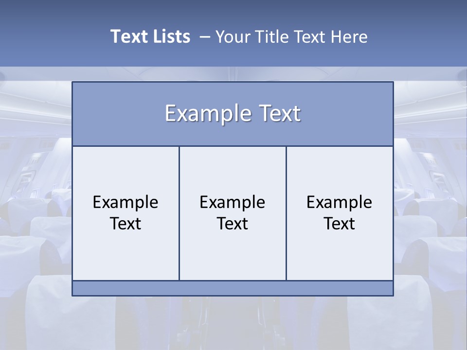 Inside Flight Seat PowerPoint Template