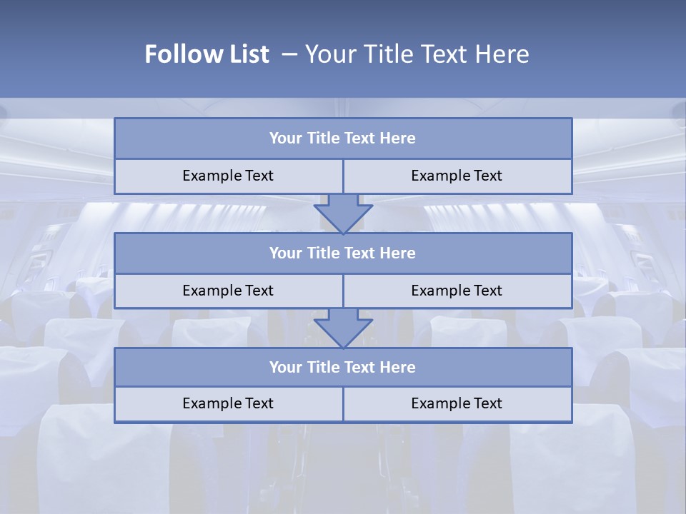 Inside Flight Seat PowerPoint Template
