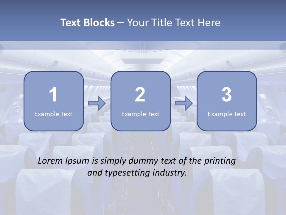 Inside Flight Seat PowerPoint Template