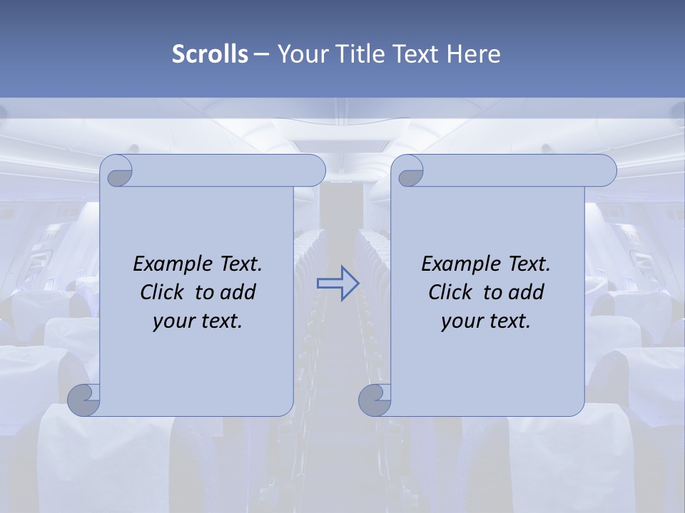 Inside Flight Seat PowerPoint Template