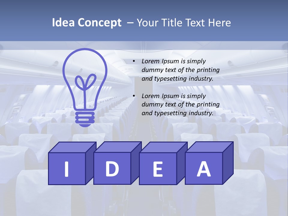 Inside Flight Seat PowerPoint Template