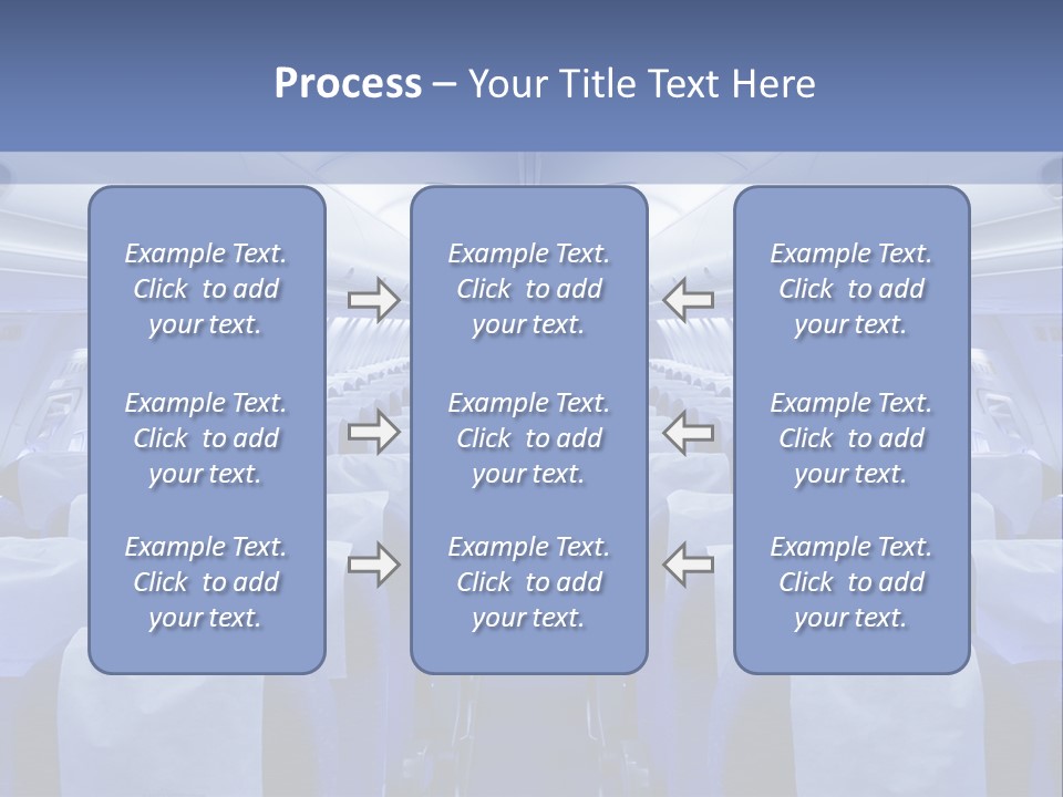 Inside Flight Seat PowerPoint Template