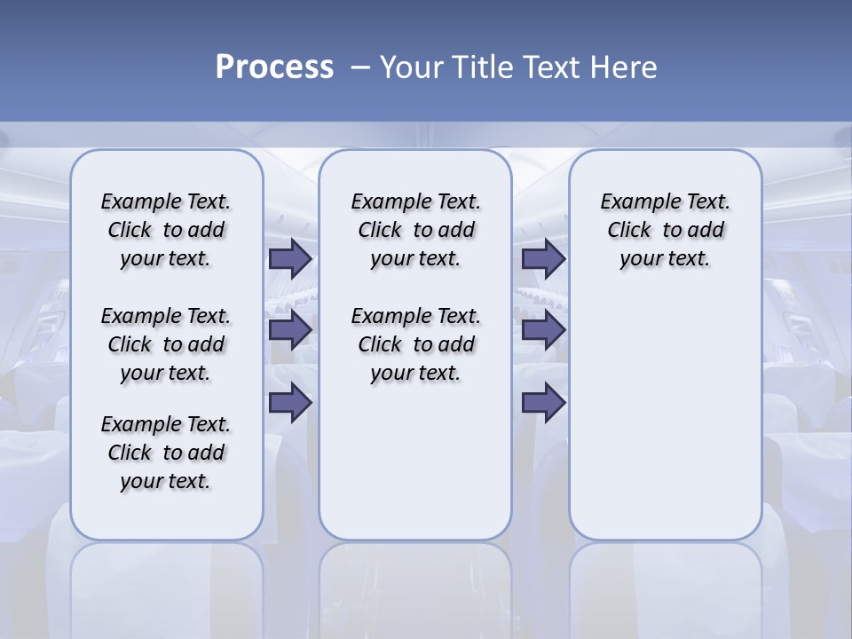 Inside Flight Seat PowerPoint Template