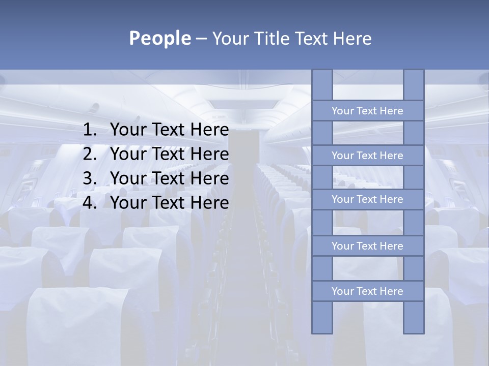 Inside Flight Seat PowerPoint Template