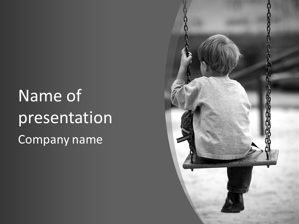 Reserved Alone Back PowerPoint Template