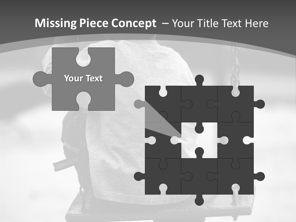 Reserved Alone Back PowerPoint Template