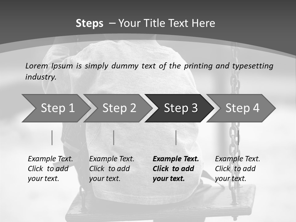 Reserved Alone Back PowerPoint Template