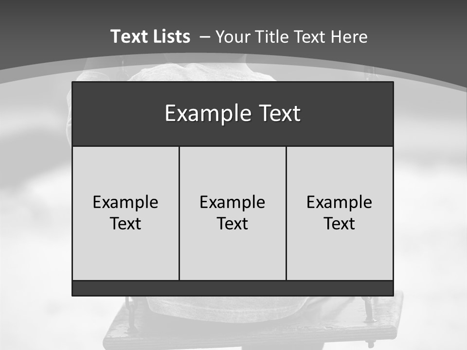 Reserved Alone Back PowerPoint Template