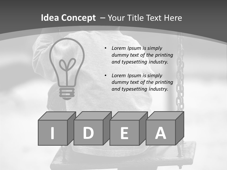 Reserved Alone Back PowerPoint Template