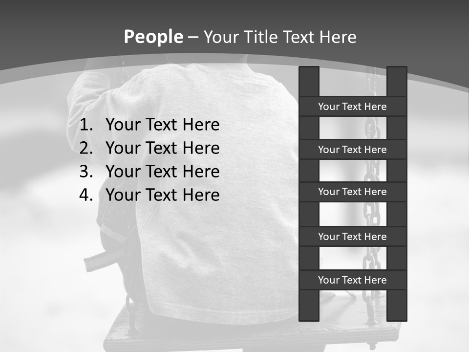 Reserved Alone Back PowerPoint Template