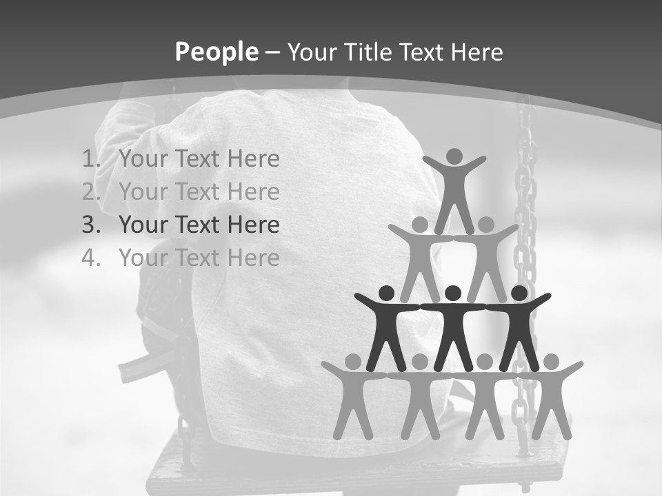 Reserved Alone Back PowerPoint Template