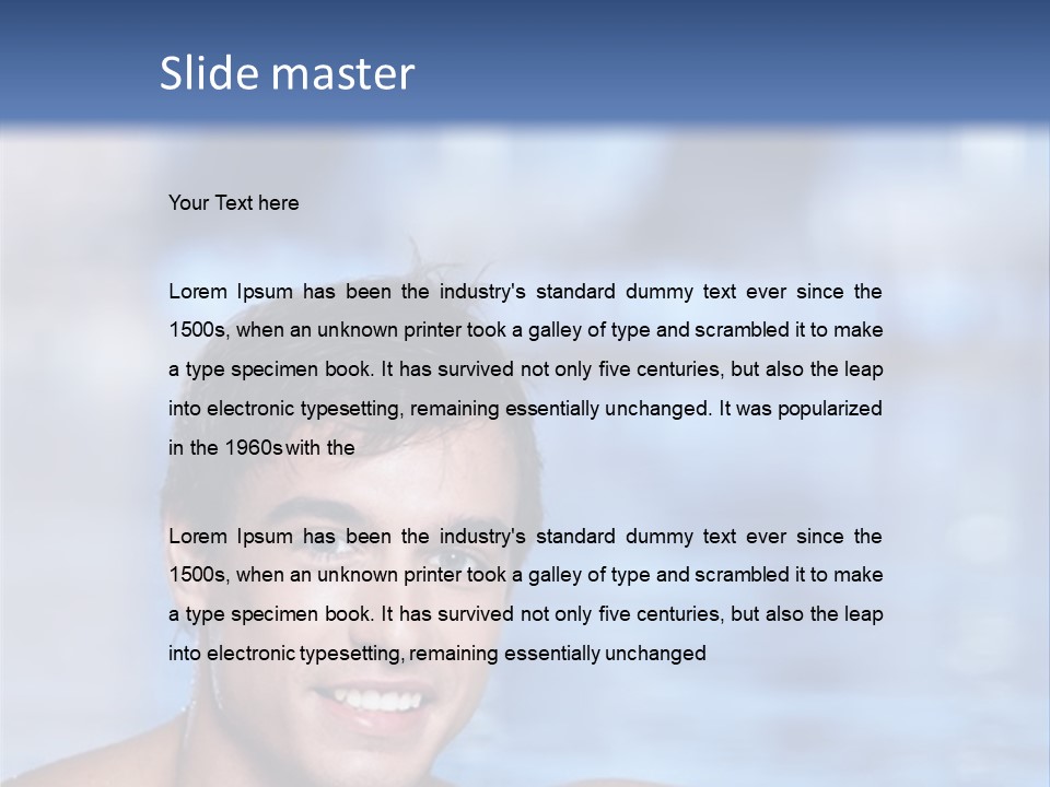 Happy Person Athlete PowerPoint Template