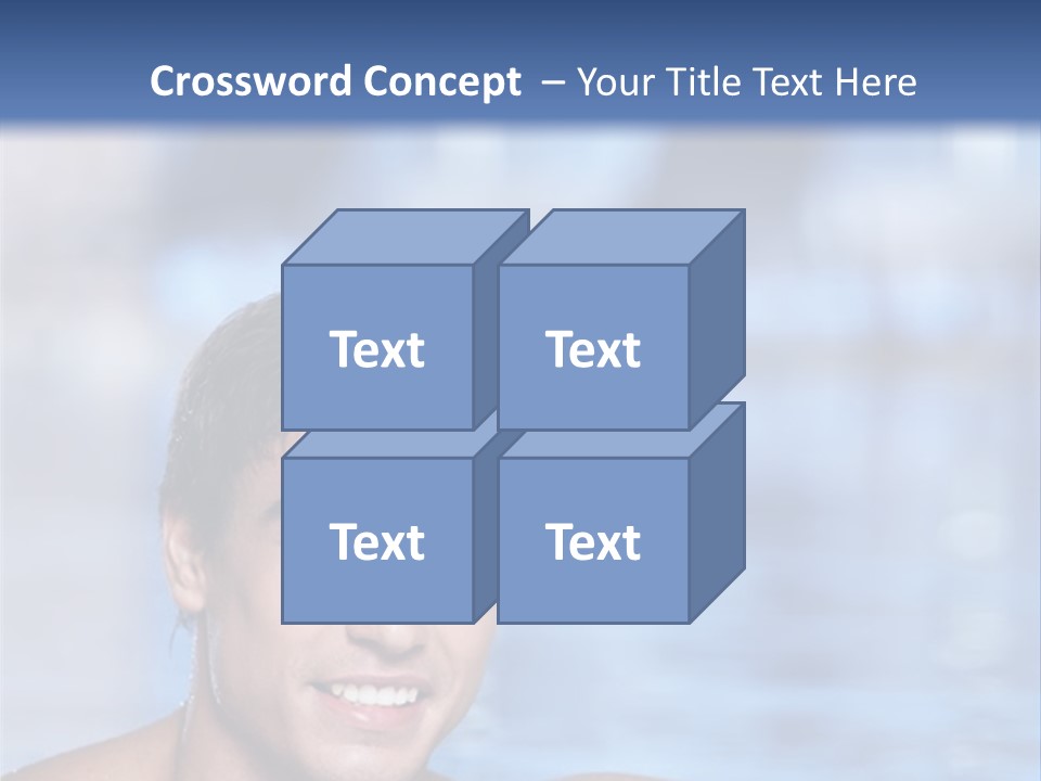 Happy Person Athlete PowerPoint Template