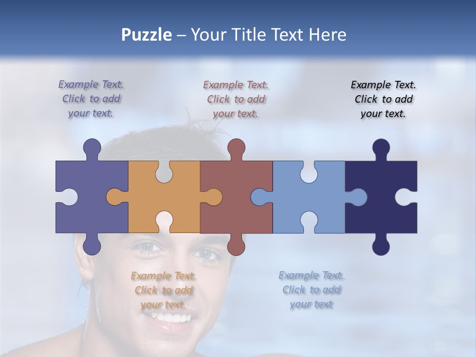 Happy Person Athlete PowerPoint Template