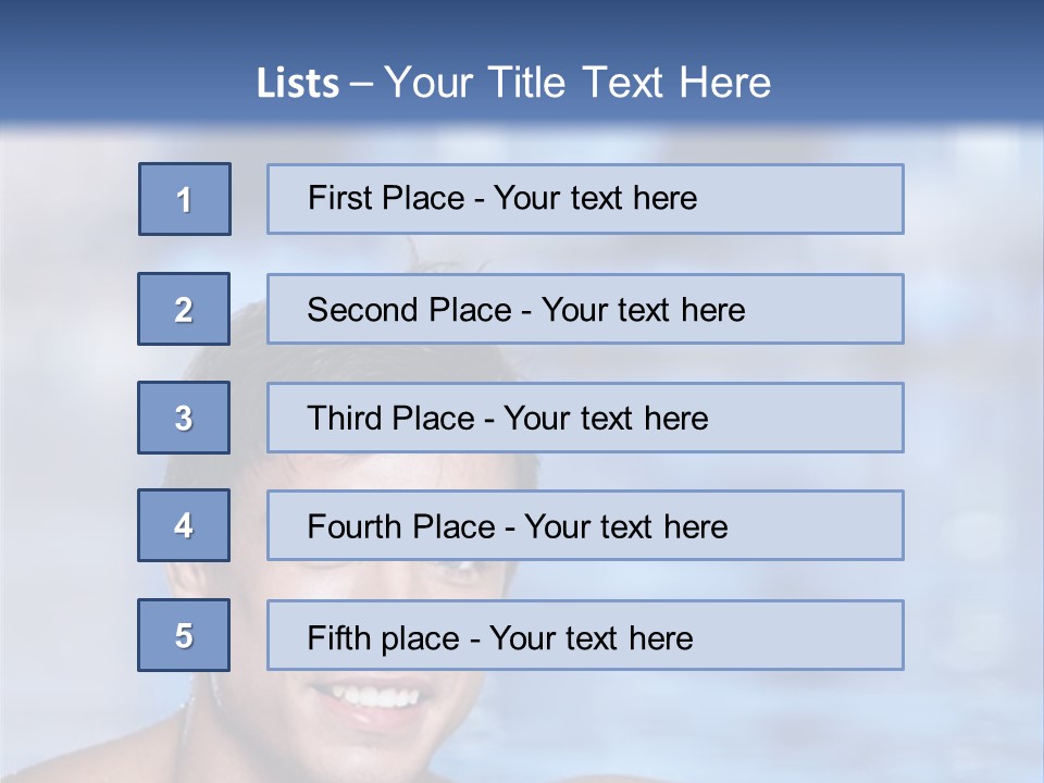 Happy Person Athlete PowerPoint Template