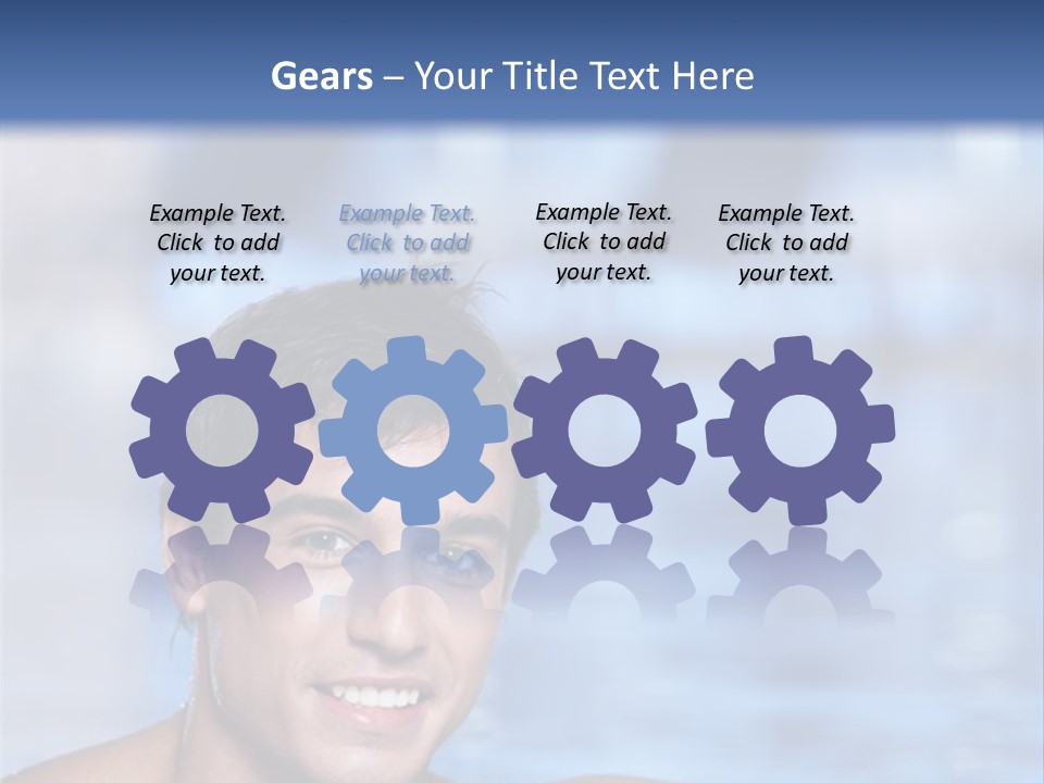 Happy Person Athlete PowerPoint Template