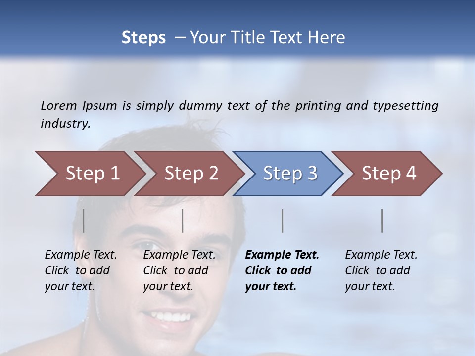 Happy Person Athlete PowerPoint Template
