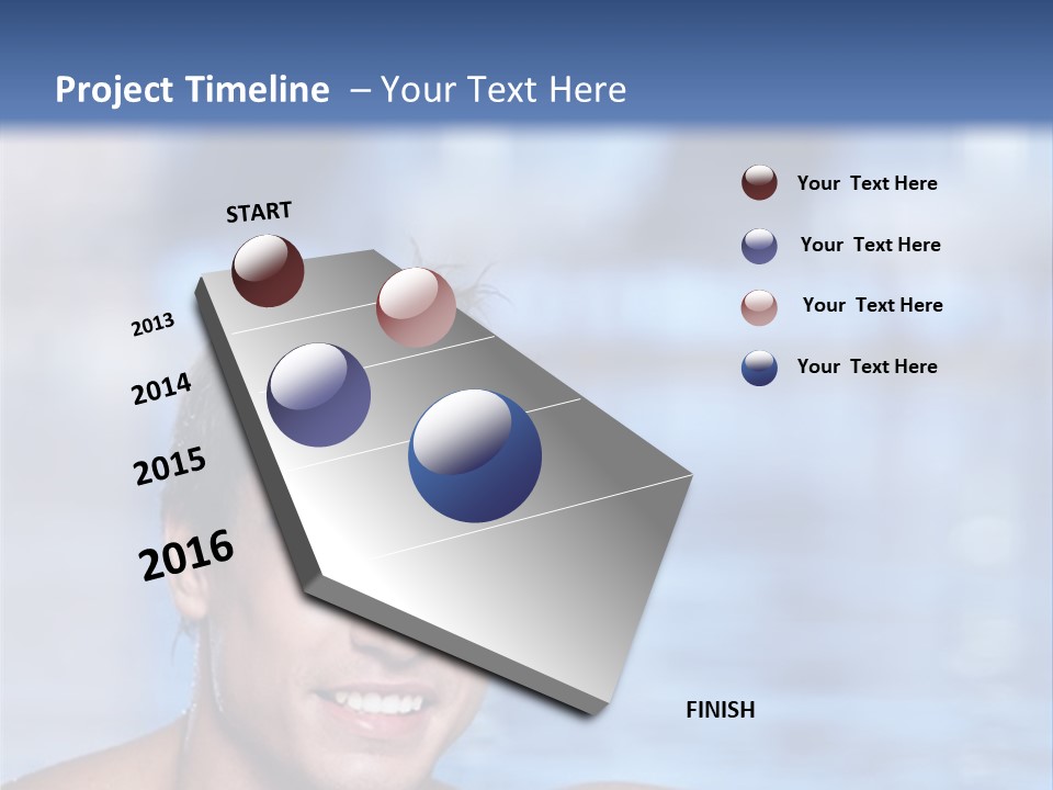 Happy Person Athlete PowerPoint Template