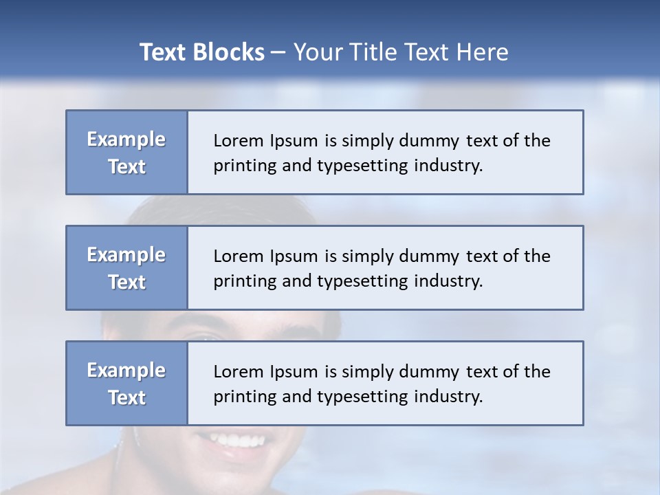 Happy Person Athlete PowerPoint Template