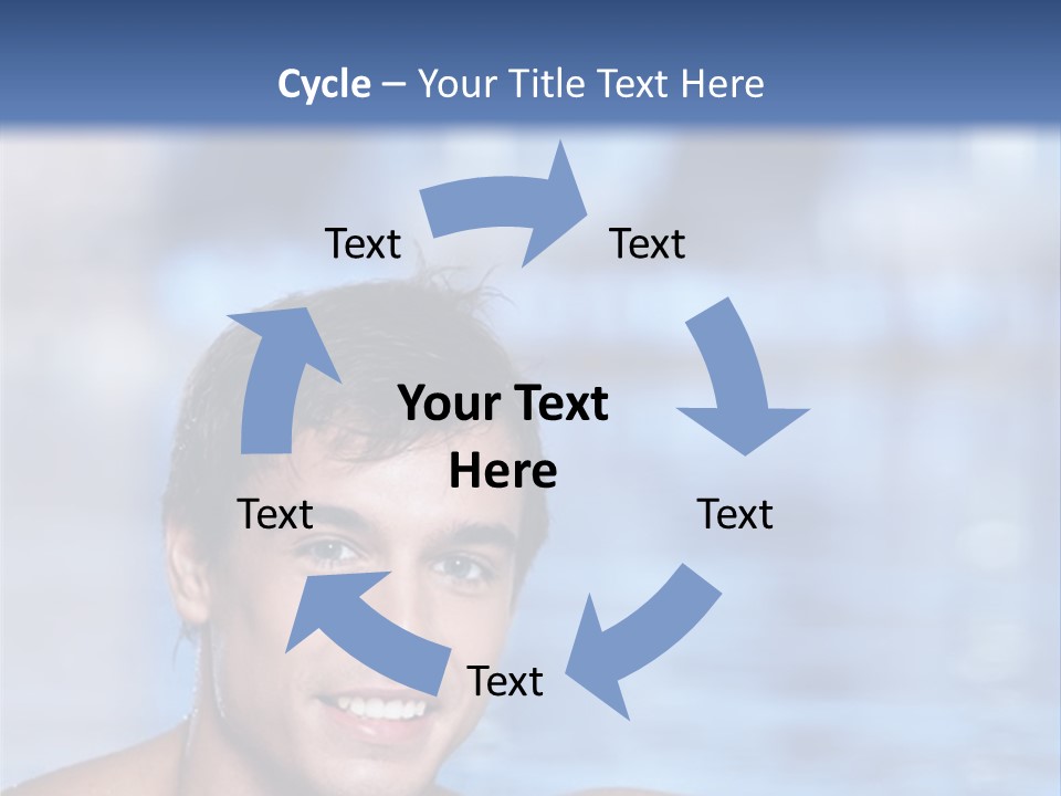 Happy Person Athlete PowerPoint Template