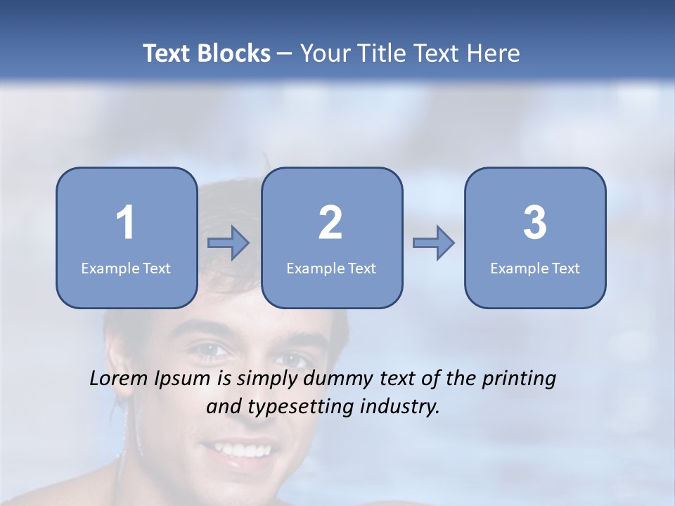 Happy Person Athlete PowerPoint Template