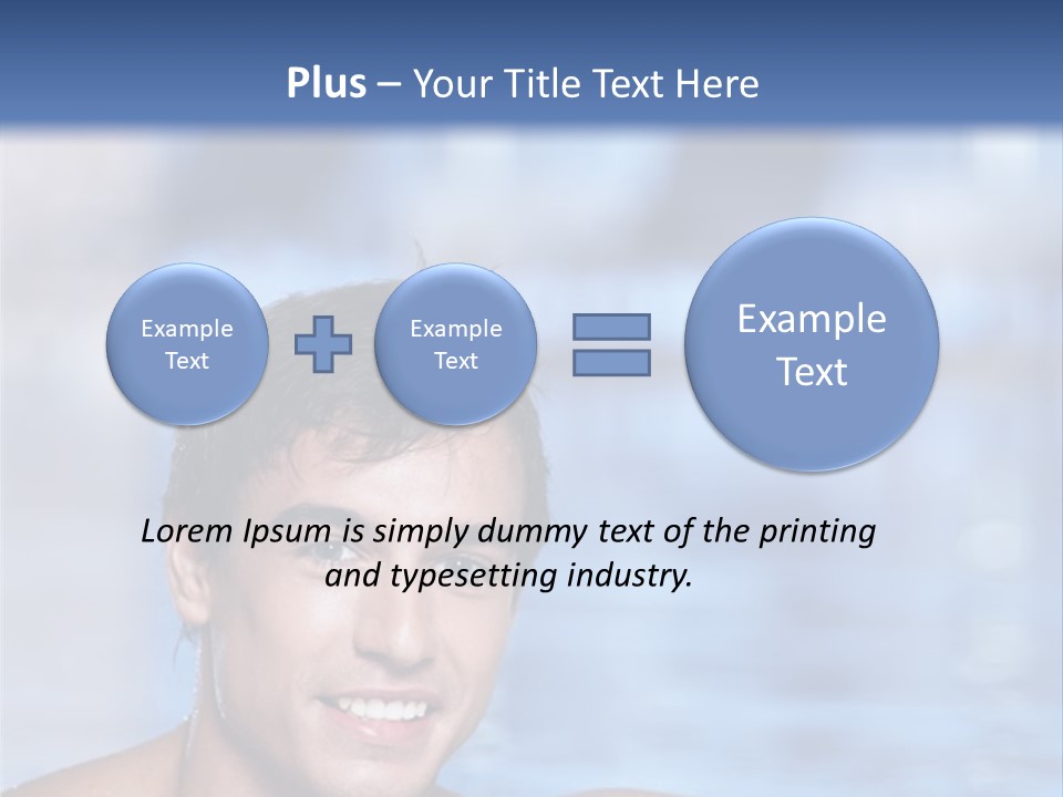 Happy Person Athlete PowerPoint Template