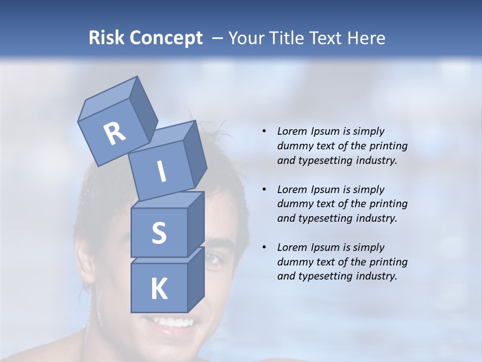 Happy Person Athlete PowerPoint Template