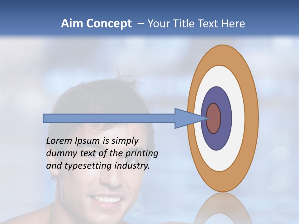 Happy Person Athlete PowerPoint Template