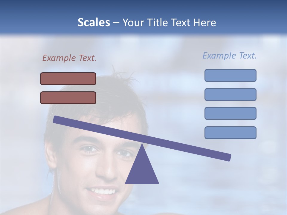 Happy Person Athlete PowerPoint Template