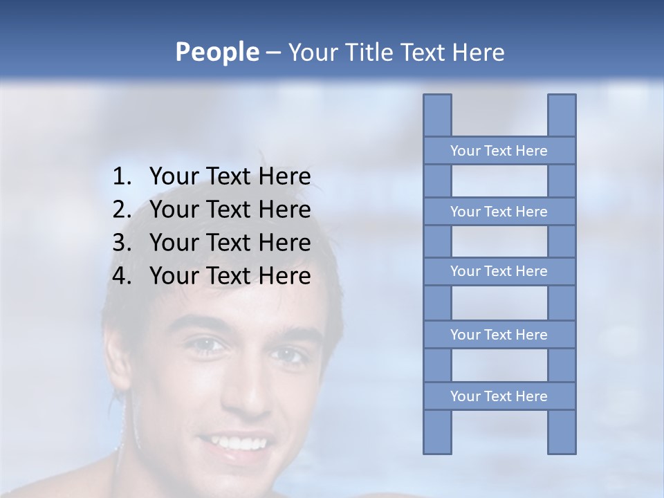 Happy Person Athlete PowerPoint Template