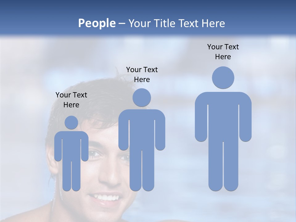 Happy Person Athlete PowerPoint Template